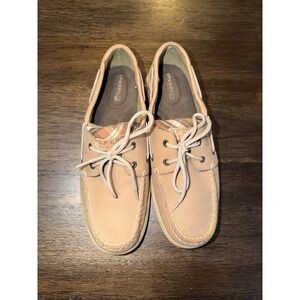 Sperry Top Sider Women's 9M Leather Boat Shoes 2 Eye Plaid 9775925 Tan Lace Tie